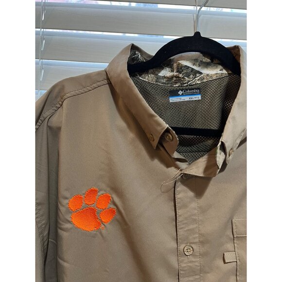Columbia‎ PHG Clemson Tigers Button Up Shirt - Size XXL - Picture 2 of 3